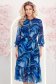 Rochie din viscoza imprimata midi in clos cu elastic in talie si curea detasabila - StarShinerS 1 - StarShinerS.ro