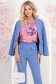 Bluza dama din voal imprimata floral cu croi larg si imprimeu - StarShinerS 3 - StarShinerS.ro