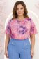 Bluza dama din voal imprimata floral cu croi larg si imprimeu - StarShinerS 1 - StarShinerS.ro