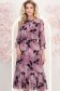Rochie lila midi in clos cu elastic in talie si curea detasabila - StarShinerS 1 - StarShinerS.ro