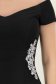 Rochie neagra midi tip creion cu aplicatii strass - StarShinerS 4 - StarShinerS.ro