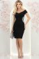 Rochie neagra midi tip creion cu aplicatii strass - StarShinerS 3 - StarShinerS.ro