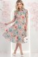Rochie mint midi in clos cu imprimeu floral si curea- StarShinerS 3 - StarShinerS.ro
