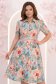 Rochie mint midi in clos cu imprimeu floral si curea- StarShinerS 1 - StarShinerS.ro