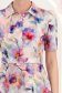 Rochie roz pudra midi in clos cu imprimeu floral si curea- StarShinerS 4 - StarShinerS.ro