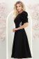 Rochie neagra midi in clos accesorizata cu pietre stras - StarShinerS 2 - StarShinerS.ro