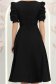 Rochie neagra midi in clos accesorizata cu pietre stras - StarShinerS 6 - StarShinerS.ro