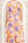 Rochie multicolora midi in clos accesorizata cu cordon si buzunare laterale 6 - StarShinerS.ro