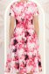 Rochie roz midi in clos accesorizata cu cordon si buzunare laterale 4 - StarShinerS.ro