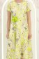 Rochie verde lime midi in clos accesorizata cu cordon si buzunare laterale 5 - StarShinerS.ro