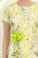 Rochie verde lime midi in clos accesorizata cu cordon si buzunare laterale 4 - StarShinerS.ro