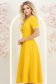 Rochie galbena midi in clos cu fundite,perle si pietre strass - StarShinerS 2 - StarShinerS.ro