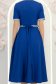 Rochie albastra midi in clos cu perle si cordon detasabil - StarShinerS 6 - StarShinerS.ro