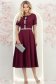 Rochie mov midi in clos cu perle si cordon detasabil - StarShinerS 3 - StarShinerS.ro
