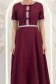 Rochie mov midi in clos cu perle si cordon detasabil - StarShinerS 5 - StarShinerS.ro