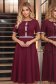 Rochie mov midi in clos cu perle si cordon detasabil - StarShinerS 1 - StarShinerS.ro