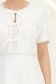 Rochie alba midi in clos cu perle si cordon detasabil - StarShinerS 4 - StarShinerS.ro
