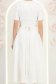 Rochie alba midi in clos cu perle si cordon detasabil - StarShinerS 6 - StarShinerS.ro