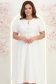 Rochie alba midi in clos cu perle si cordon detasabil - StarShinerS 1 - StarShinerS.ro