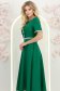 Rochie verde midi in clos cu perle si cordon detasabil - StarShinerS 2 - StarShinerS.ro