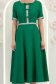 Rochie verde midi in clos cu perle si cordon detasabil - StarShinerS 3 - StarShinerS.ro