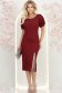 Rochie visinie midi tip creion cu aplicatii stralucitoare- StarShinerS 3 - StarShinerS.ro