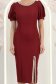 Rochie visinie midi tip creion cu aplicatii stralucitoare- StarShinerS 3 - StarShinerS.ro