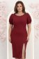 Rochie visinie midi tip creion cu aplicatii stralucitoare- StarShinerS 1 - StarShinerS.ro