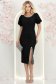 Rochie neagra midi tip creion cu aplicatii stralucitoare - StarShinerS 3 - StarShinerS.ro