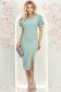 Rochie mint midi tip creion cu aplicatii stralucitoare - StarShinerS 3 - StarShinerS.ro