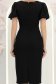 Rochie neagra midi tip creion cu brose florale 3D - StarShinerS 7 - StarShinerS.ro