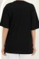 Tricou din bumbac negru cu croi larg 6 - StarShinerS.ro