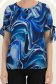 Bluza dama din voal bleumarin cu maneca scurta cu un croi larg - StarShinerS 5 - StarShinerS.ro