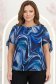 Bluza dama din voal bleumarin cu maneca scurta cu un croi larg - StarShinerS 1 - StarShinerS.ro