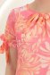 Bluza dama din voal roz cu maneca scurta cu un croi larg - StarShinerS 4 - StarShinerS.ro