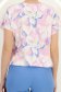 Bluza dama din viscoza roz deschis cu maneca scurta si croi larg 6 - StarShinerS.ro