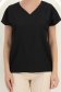 Bluza dama din viscoza neagra cu maneca scurta si croi larg 5 - StarShinerS.ro