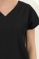 Bluza dama din viscoza neagra cu maneca scurta si croi larg 4 - StarShinerS.ro