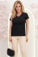 Bluza dama din viscoza neagra cu maneca scurta si croi larg 3 - StarShinerS.ro