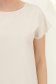 Bluza dama din viscoza crem cu maneca scurta si croi larg 4 - StarShinerS.ro