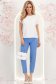 Bluza dama din viscoza alba cu maneca scurta si croi larg 3 - StarShinerS.ro