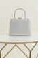 Geanta dama argintie tip clutch cu pietre strass 3 - StarShinerS.ro