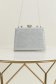 Geanta dama argintie tip clutch cu pietre strass 1 - StarShinerS.ro