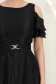 Rochie din voal cu fir lame neagra midi in clos - StarShinerS 4 - StarShinerS.ro