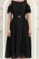 Rochie din voal cu fir lame neagra midi in clos - StarShinerS 5 - StarShinerS.ro