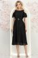 Rochie din voal cu fir lame neagra midi in clos - StarShinerS 3 - StarShinerS.ro