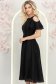 Rochie din voal cu fir lame neagra midi in clos - StarShinerS 2 - StarShinerS.ro