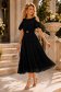Rochie din voal cu fir lame neagra midi in clos - StarShinerS 2 - StarShinerS.ro