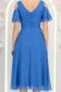 Rochie din voal cu fir lame albastru-deschis midi in clos - StarShinerS 7 - StarShinerS.ro