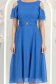 Rochie din voal cu fir lame albastru-deschis midi in clos - StarShinerS 6 - StarShinerS.ro